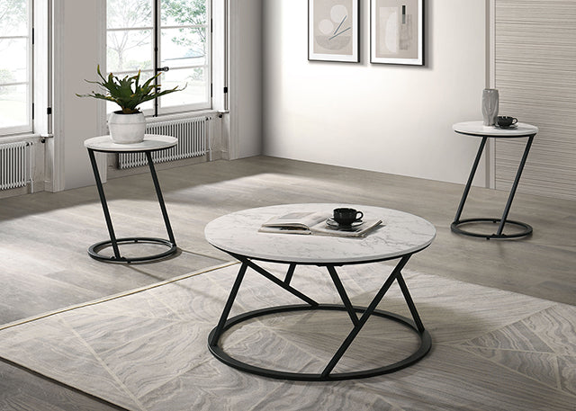 Ronde 3 Pc. Table Set - U&U Home Budget Furniture (Carteret, NJ)