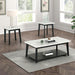 Thisted Rectangle Marble Coffee Table w/ Casters - U&U Home Budget Furniture (Carteret, NJ)