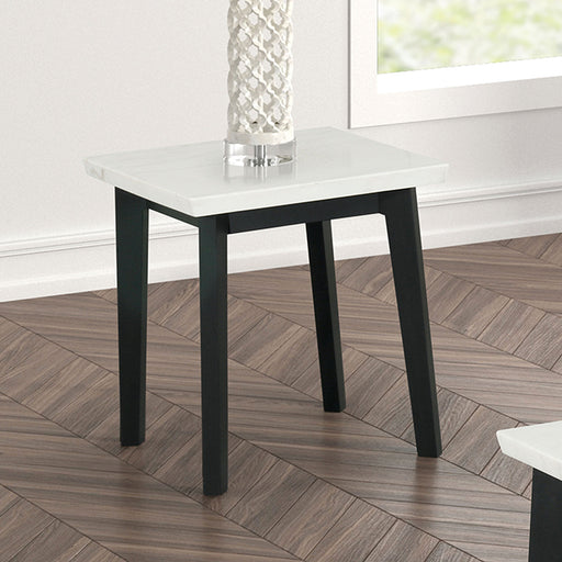 Thisted Square Marble End Table - U&U Home Budget Furniture (Carteret, NJ)