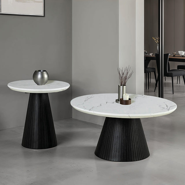 Sindal Round End Table - U&U Home Budget Furniture (Carteret, NJ)