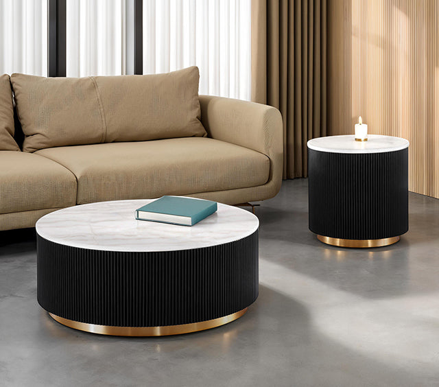 Virden Round End Table - U&U Home Budget Furniture (Carteret, NJ)