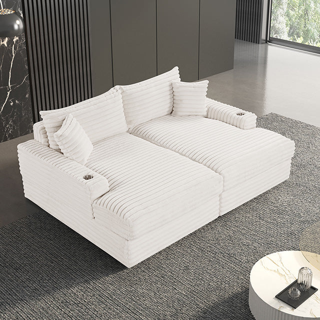 Tavedestrand Double Chaise Sofa - U&U Home Budget Furniture (Carteret, NJ)
