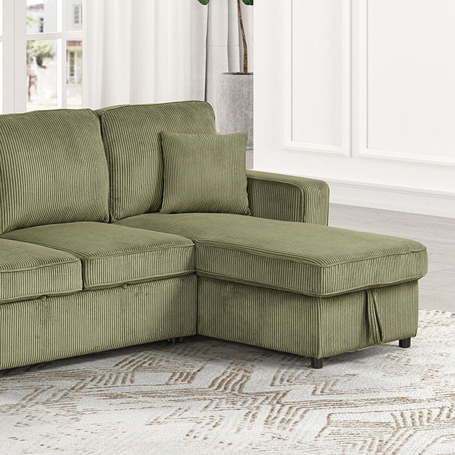 Yves Sectional Green - U&U Home Budget Furniture (Carteret, NJ)