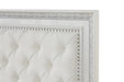 Stella Mia 4 Pc 5 Pc Queen Bedroom Set White & White - U&U Home Budget Furniture (Carteret, NJ)