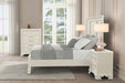 Stella Mia 4 Pc 5 Pc Queen Bedroom Set White & White - U&U Home Budget Furniture (Carteret, NJ)