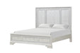 Stella Mia 4 Pc 5 Pc Queen Bedroom Set White & White - U&U Home Budget Furniture (Carteret, NJ)