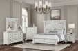 Promenade Bed Dark Brown & White - U&U Home Budget Furniture (Carteret, NJ)