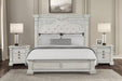 Promenade Bed Dark Brown & White - U&U Home Budget Furniture (Carteret, NJ)