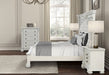 Promenade Bed Dark Brown & White - U&U Home Budget Furniture (Carteret, NJ)