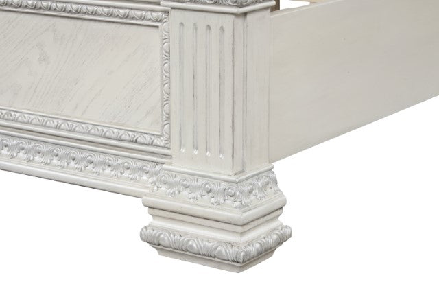 Promenade Bed Dark Brown & White - U&U Home Budget Furniture (Carteret, NJ)