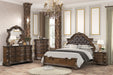 Leovanni 4 Pc Queen Bedroom Set Brown - U&U Home Budget Furniture (Carteret, NJ)