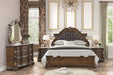Leovanni 4 Pc Queen Bedroom Set Brown - U&U Home Budget Furniture (Carteret, NJ)