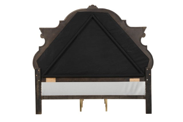 Leovanni 4 Pc Queen Bedroom Set Brown - U&U Home Budget Furniture (Carteret, NJ)