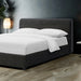 Vertham E.King, Full, & Queen Bed White & Black - U&U Home Budget Furniture (Carteret, NJ)