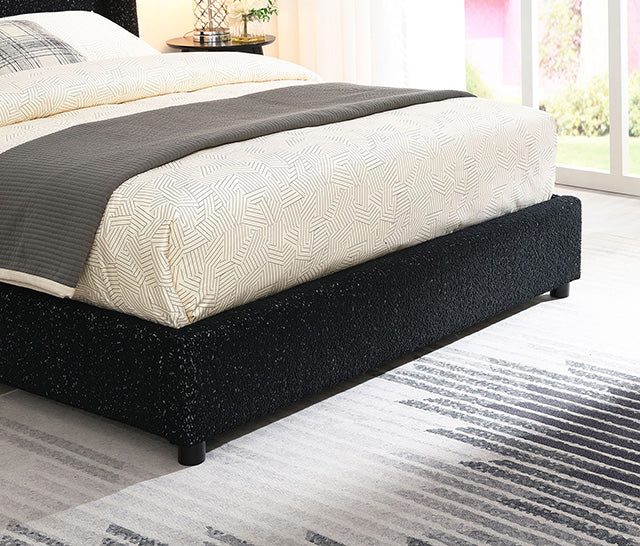 Laverni Bed Black, Grey & White - U&U Home Budget Furniture (Carteret, NJ)
