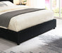 Laverni Bed Black, Grey & White - U&U Home Budget Furniture (Carteret, NJ)
