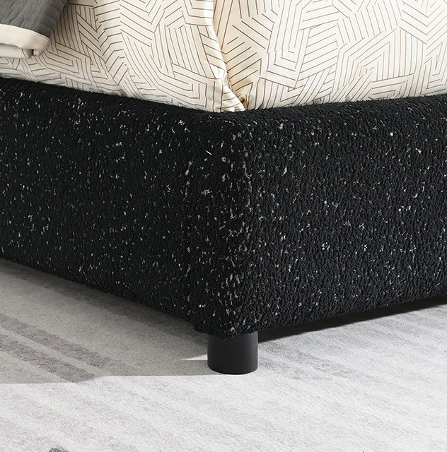 Laverni Bed Black, Grey & White - U&U Home Budget Furniture (Carteret, NJ)