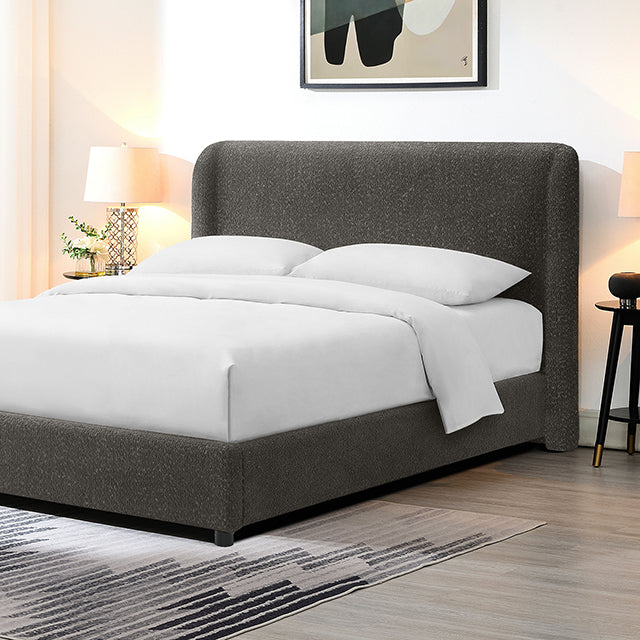 Laverni Bed Black, Grey & White - U&U Home Budget Furniture (Carteret, NJ)