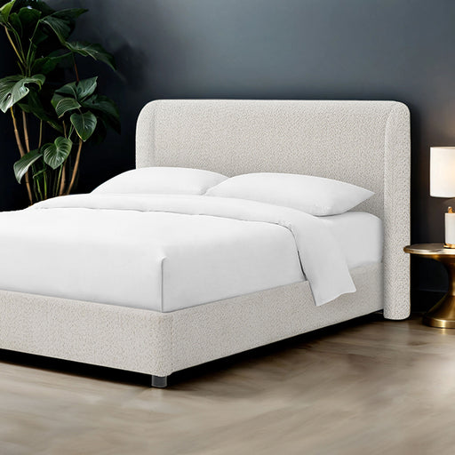 Laverni E.King, Full, & Queen Bed White, Grey, & Black - U&U Home Budget Furniture (Carteret, NJ)