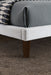 Verwood Bed Gray & Light Gray - U&U Home Budget Furniture (Carteret, NJ)