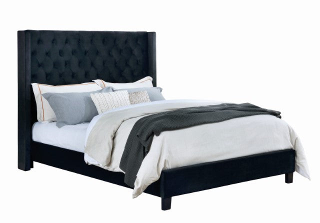 Ryleigh Bed Black, Grey, & Navy - U&U Home Budget Furniture (Carteret, NJ)