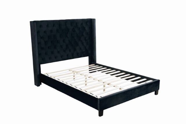 Ryleigh Bed Black, Grey, & Navy - U&U Home Budget Furniture (Carteret, NJ)