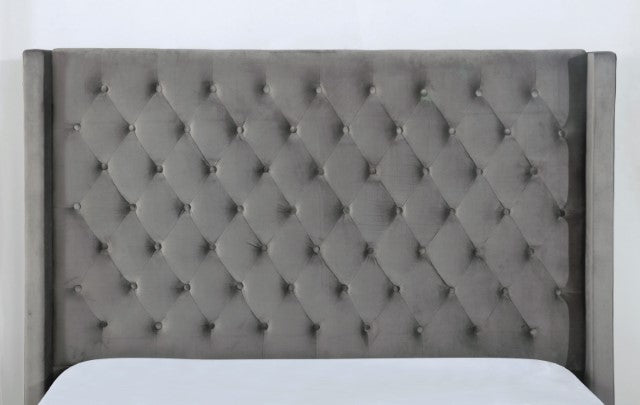 Ryleigh Bed Black, Grey, & Navy - U&U Home Budget Furniture (Carteret, NJ)
