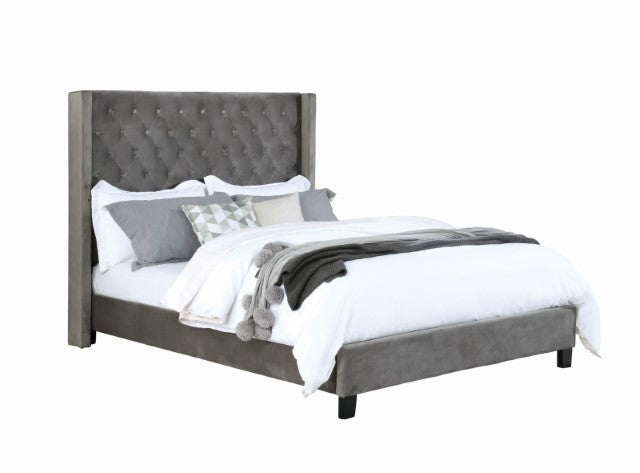 Ryleigh Bed Black, Grey, & Navy - U&U Home Budget Furniture (Carteret, NJ)