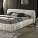 Palmdale Bed Black & Ivory - U&U Home Budget Furniture (Carteret, NJ)