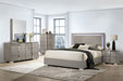 Sinistra Bed Beige, Black, White - U&U Home Budget Furniture (Carteret, NJ)