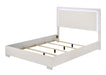 Sinistra Bed Beige, Black, White - U&U Home Budget Furniture (Carteret, NJ)