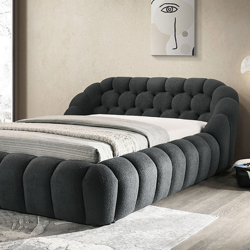 Newquay Bed Black, White, & Gray - U&U Home Budget Furniture (Carteret, NJ)