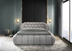 Newquay Bed Black, White, & Gray - U&U Home Budget Furniture (Carteret, NJ)