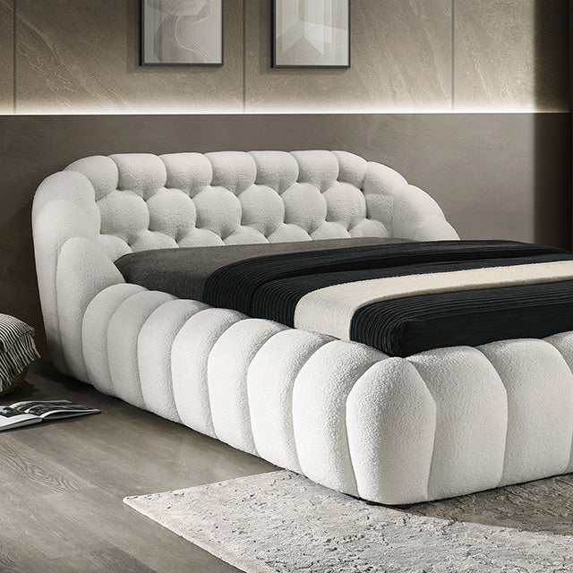 Newquay Bed Black, White, & Gray - U&U Home Budget Furniture (Carteret, NJ)