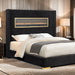 Danvers Bed Beige, Black, & Grey - U&U Home Budget Furniture (Carteret, NJ)