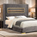 Danvers Bed Beige, Black, & Grey - U&U Home Budget Furniture (Carteret, NJ)