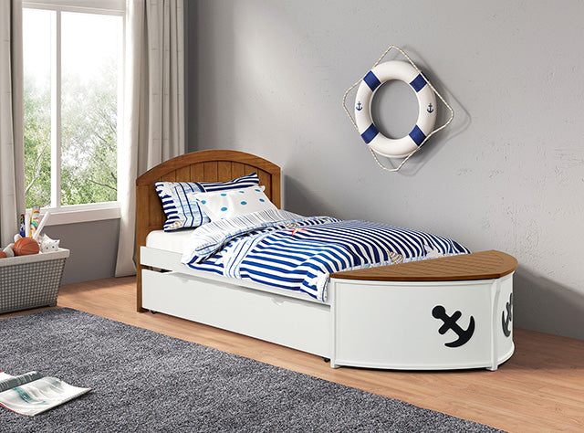 Poseidon Twin Captain Bed - U&U Home Budget Furniture (Carteret, NJ)