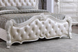 Ventresca Bed White & Chrome - U&U Home Budget Furniture (Carteret, NJ)