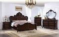 Roselli Bed Chrome & White - U&U Home Budget Furniture (Carteret, NJ)