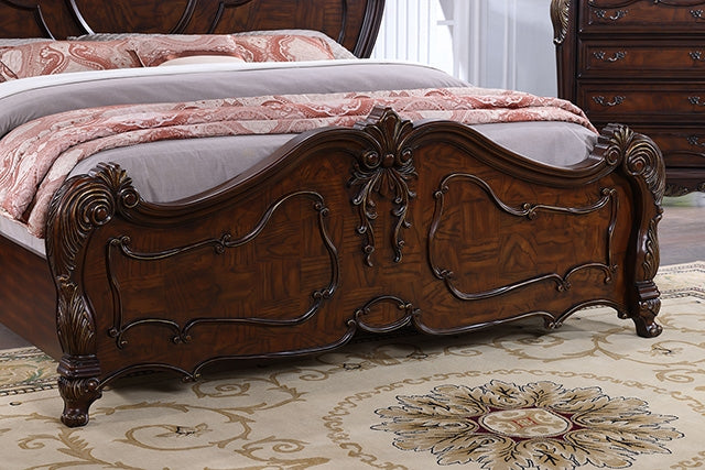 Roselli Bed Chrome & White - U&U Home Budget Furniture (Carteret, NJ)