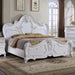 Roselli Bed Chrome & White - U&U Home Budget Furniture (Carteret, NJ)