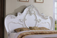 Roselli Bed Chrome & White - U&U Home Budget Furniture (Carteret, NJ)