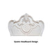 Roselli Bed Chrome & White - U&U Home Budget Furniture (Carteret, NJ)