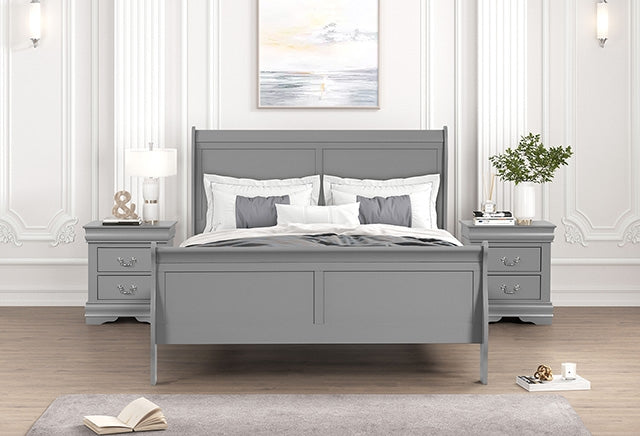 Louis Philippe Nightstand - U&U Home Budget Furniture (Carteret, NJ)