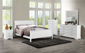 Louis Philippe Bed Black, White, & Cherry - U&U Home Budget Furniture (Carteret, NJ)
