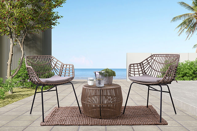 Livana Outdoor Chair (2/CTN) - U&U Home Budget Furniture (Carteret, NJ)
