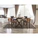 Marina 5 PC Dining Table Set Walnut - U&U Home Budget Furniture (Carteret, NJ)