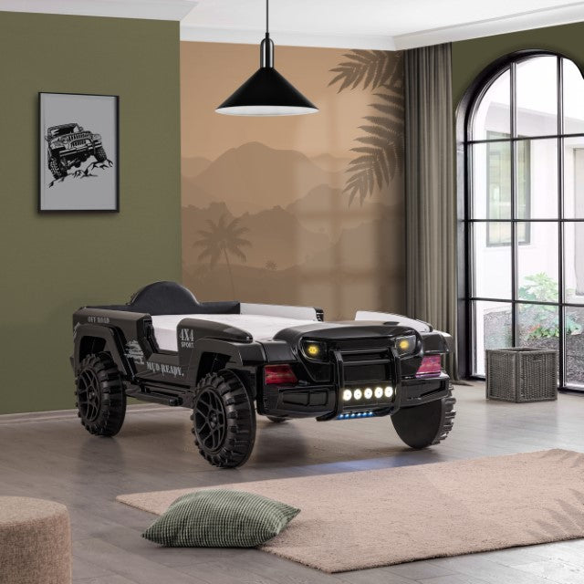 Randlar Bed Pink, Green, & Black - U&U Home Budget Furniture (Carteret, NJ)