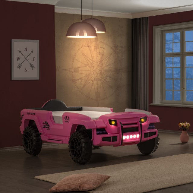 Randlar Bed Pink, Green, & Black - U&U Home Budget Furniture (Carteret, NJ)