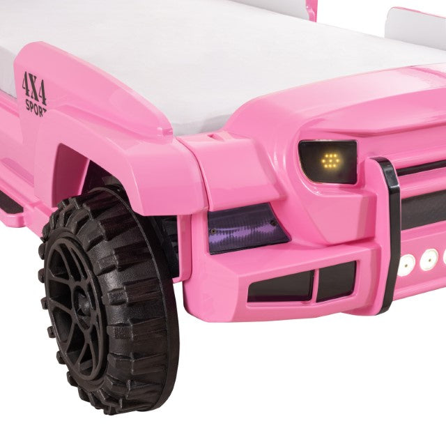 Randlar Bed Pink, Green, & Black - U&U Home Budget Furniture (Carteret, NJ)